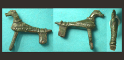 Brooch, Zoomorphic Duck, Wings Closed, 2nd Cent. A.D.